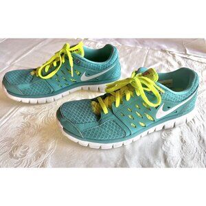 Nike Flex Women’s Sz 9.5 Sneakers Running & Aqua Shoes Sports Low Top Athletic